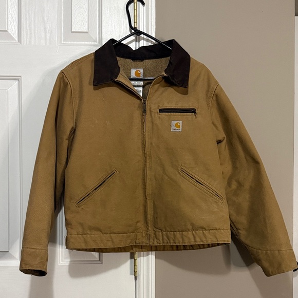 Carhartt Jackets & Blazers - Vintage Detroit Women’s Carhartt Jacket W J097 CML Size Large